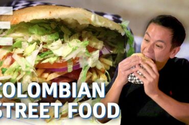 The Giant Arepa Burger Born out Of Colombia's Street Food Wars — Dining on a Dime