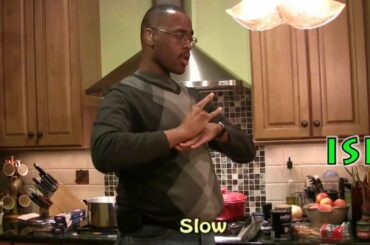 Lesson 25 Italian and black sign language/ Japanese Sign & Italian cooking　日本の手話