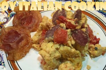 Salami Egg Scramble: POV Italian Cooking Episode 41