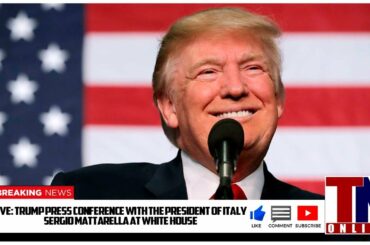 🔴LIVE: Trump Press Conference at White House with the President of Italy Sergio Mattarella