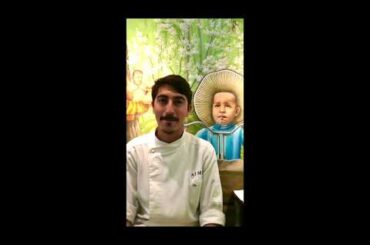 Alberto Pinto, stagista di ALMA in cucina. Intern Cook from ALMA.