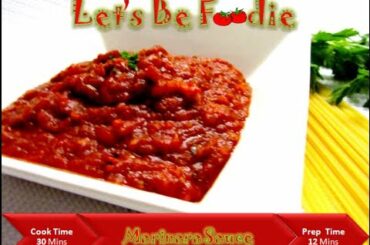 Simple and easy marinara sauce recipe for spaghetti/Italian tomato sauce recipes-let's be foodie