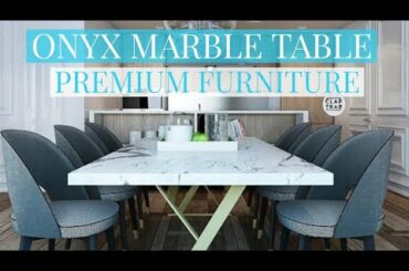 PREMIUM DINING SET | OYNX MARBLE TOP IMPORTED