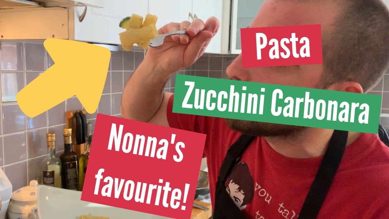 PASTA ZUCCHINI CARBONARA – Awesome! – Cook ITALIAN FOOD like the Nonnas PASTA ZUCCHINI CARBONARA - Awesome! - Cook ITALIAN FOOD like the Nonnas
