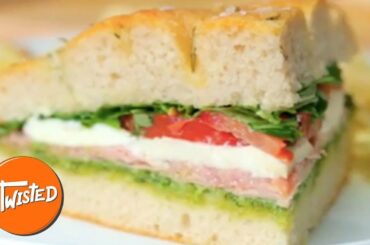Giant Italian Deli Sandwich Recipe | Sandwich Ideas | Easy Lunch Recipes | Twisted