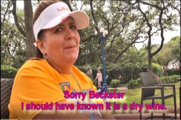 SeaWorld San Antonio Food Festival beckster tries the dry wine at italy