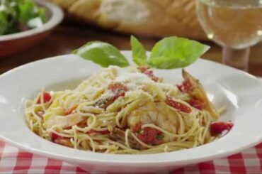 How to Make Angel Hair Pasta with Shrimp and Basil | Pasta Recipes | Allrecipes.com
