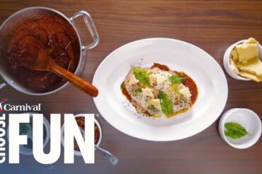 Chicken Parmigiana Recipe (with audio description) | Carnival Cruise Recipes | Carnival Cruise Line