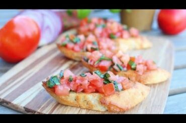 Italian Bruschetta Recipe - GetFitWithLeyla