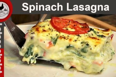 Spinach Lasagna  Cheesy Creamy Lasagna Vegetarian Lasagna