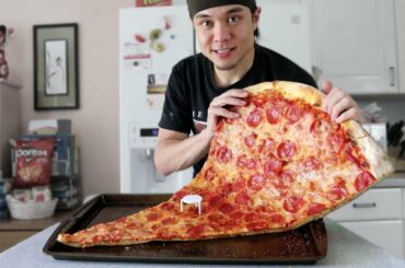 Matt Stonie vs 1 MASSIVE Slice of Pizza