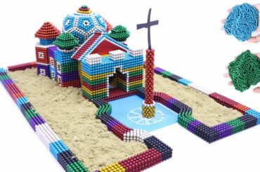DIY How To Build Italy Church Building With Magnetic Balls - Magnet Girl