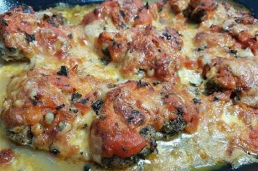 Italian Cheese- and Chicken Dish with Delicious Spices Recipe