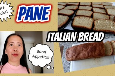 FILIPINA ITALIAN LIFE : BAKING TIME : PANE ( ITALIAN BREAD RECIPE ) / E Tells Vlogs