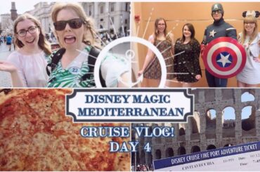 🚢✨ DISNEY MAGIC MEDITERRANEAN CRUISE VLOG! Day 4 - When In Rome, Dining at Palo & Meeting Avengers!