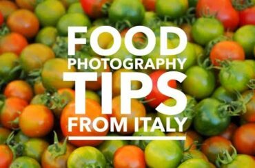 Food photography in Italy