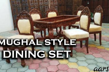 #97 Indian Artistic Sheesham Dining Set Dining 6 Chair | Classic Indigenous Furniture by Aarsun