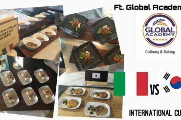 ITALIAN CUISINE OR KOREAN CUISINE (modern mukbang) ft. Global Culinary Academy!
