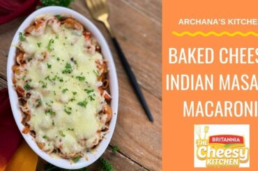 Baked Cheesy Masala Masala Macaroni Recipe - Pasta Recipes By Archana's Kitchen