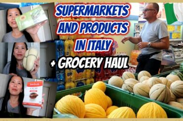 FILIPINA ITALIAN LIFE : SUPERMARKETS IN ITALY & GROCERY HAUL / E Tells Vlogs