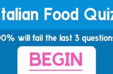 Italian Food Quiz