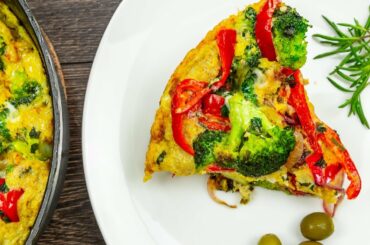 💥 Broccoli & Bell Pepper Frittata | Easy Breakfast recipe 🍽️