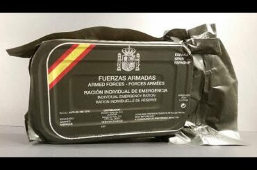 2015 Spanish Individual Emergency Ration 24 Hour Survival MRE Review Meal Ready to Eat Taste Test