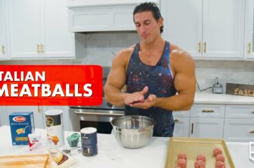 🇮🇹 💪 EPIC ITALIAN MEATBALLS | COOKING WITH SADIK 🇮🇹