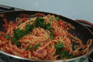 Classic Tomato Spaghetti | Italian Cuisine Indian style .