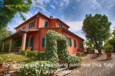 Holiday agriturismo with a private swimming pool near Pisa, Italy.