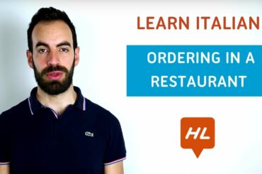 Learn Italian: Ordering in a Restaurant