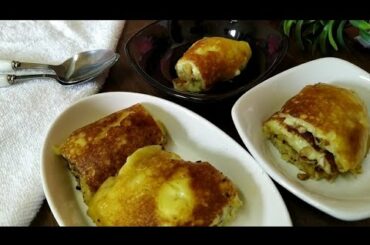 Nutty Roll Pudding _   Italian Dessert. yummy😋 🍮