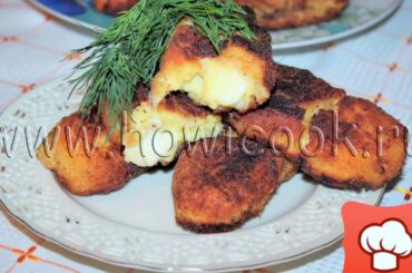 Potato croquettes with mozzarella (Italian cuisine)