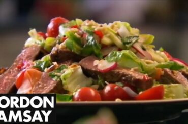 How to Cook Steak and Spicy Beef Salad Recipe - Gordon Ramsay