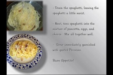 Italian Cooking Holidays - Italy Tour Packages - Pasta Carbonara Recipe - 203.212.8310