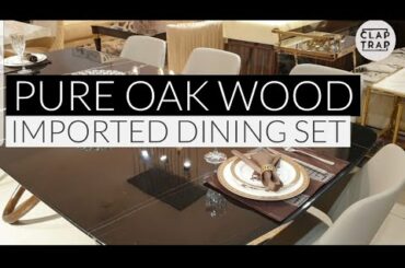 REAL IMPORTED OAK WOOD DINING TABLE