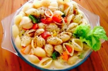 Pasta in Cheese sauce - white sauce pasta - Italian Cuisine - DOTP - Ep (21)