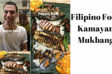 ITALIAN TRIES AUTHENTIC FILIPINO FOOD KAMAYAN (BOODLE FIGHT) MUKBANG | TINUNO TORONTO | Vlog 30