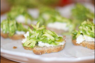 Toasted Bread with Fresh Zucchini Recipe - How to Cook Real Italian Food from my Italian Kitchen