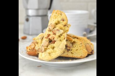 Traditional Italian Biscotti with Whole Almonds by Cooking with Manuela