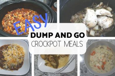 DUMP AND GO CROCKPOT MEALS // QUICK AND EASY SLOW COOKER RECIPES