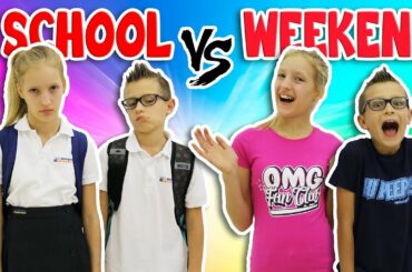 NIGHTTIME ROUTINE!!  SCHOOL DAY vs WEEKEND