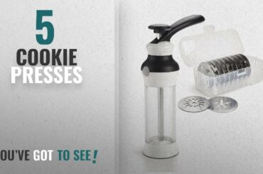 Top 10 Cookie Presses [2018]: OXO Good Grips Cookie Press with Stainless Steel Disks and Storage