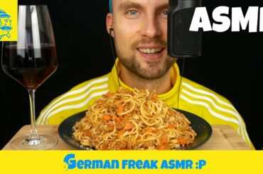 ASMR eating Italian pasta SPAGHETTI BOLOGNESE - GFASMR