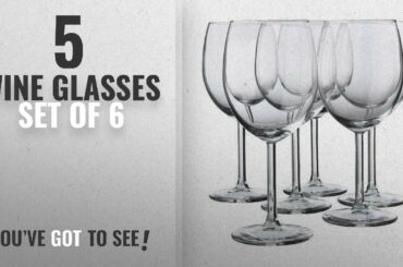 Best Wine Glasses Set Of 6 [2018]: Red Wine Glass By Ikea- Svalka Series SET OF 6, 10 0Z