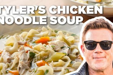 Tyler Florence Makes Chicken Noodle Soup | Food Network