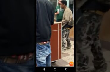 Your not from 317 : restaurant fight