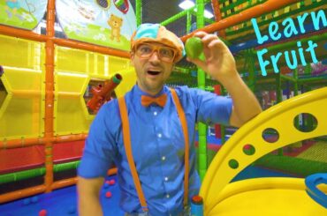 Play at the Play Place with Blippi | Learn Fruit and Healthy Eating for Children