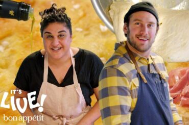 Brad Makes Focaccia Bread with Samin Nosrat | It's Alive | Bon Appétit
