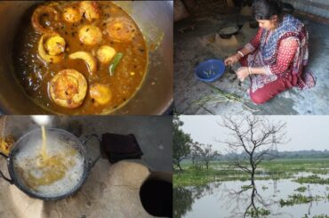 baba r bari last vlog / egg curry recipe/ saradha vlog and cook